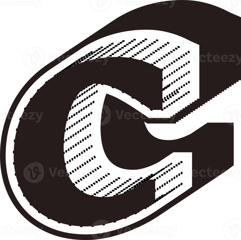 Black and white letters png