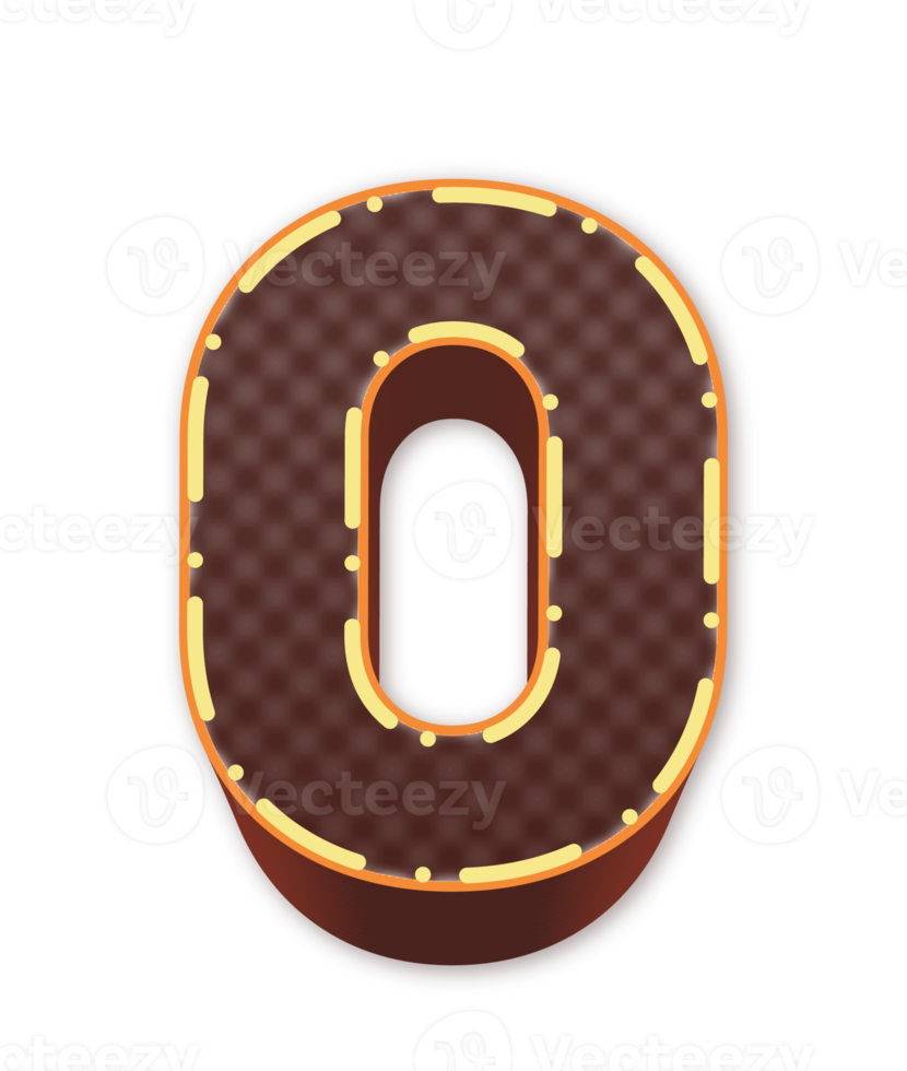 Chocolate alphabet letters png