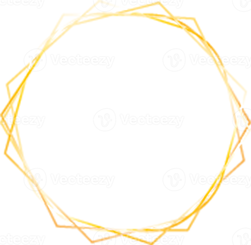 goud cirkel grens png