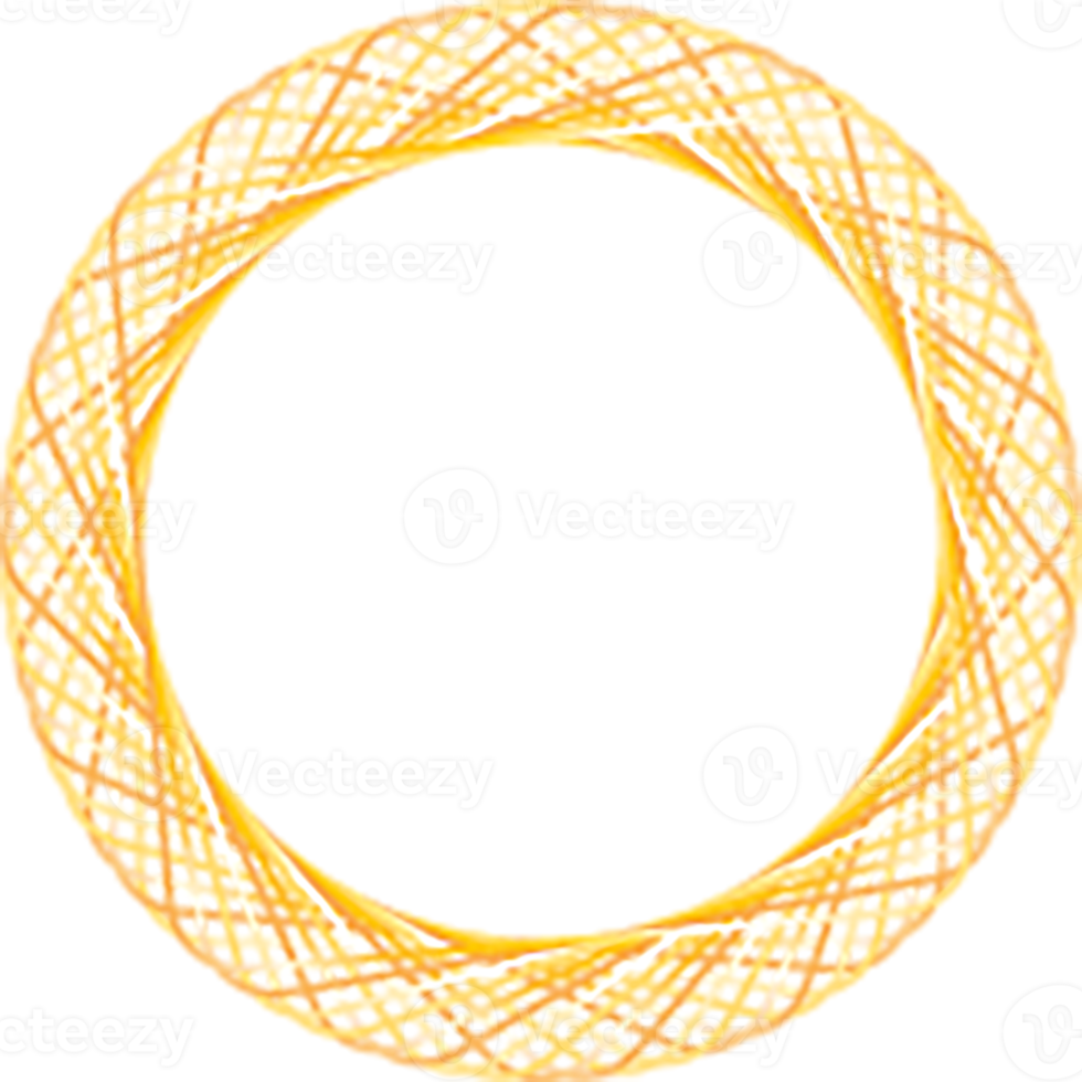 guld cirkel gräns png