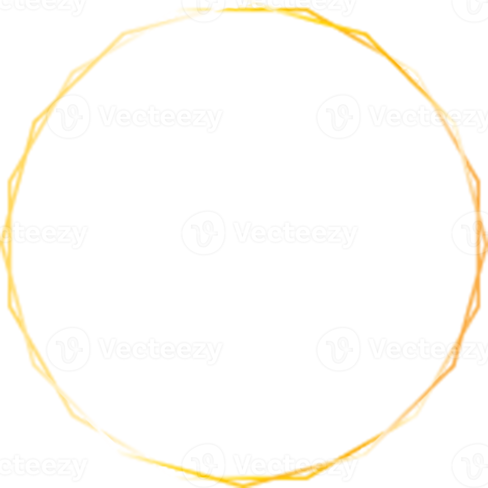 Gold circle border png