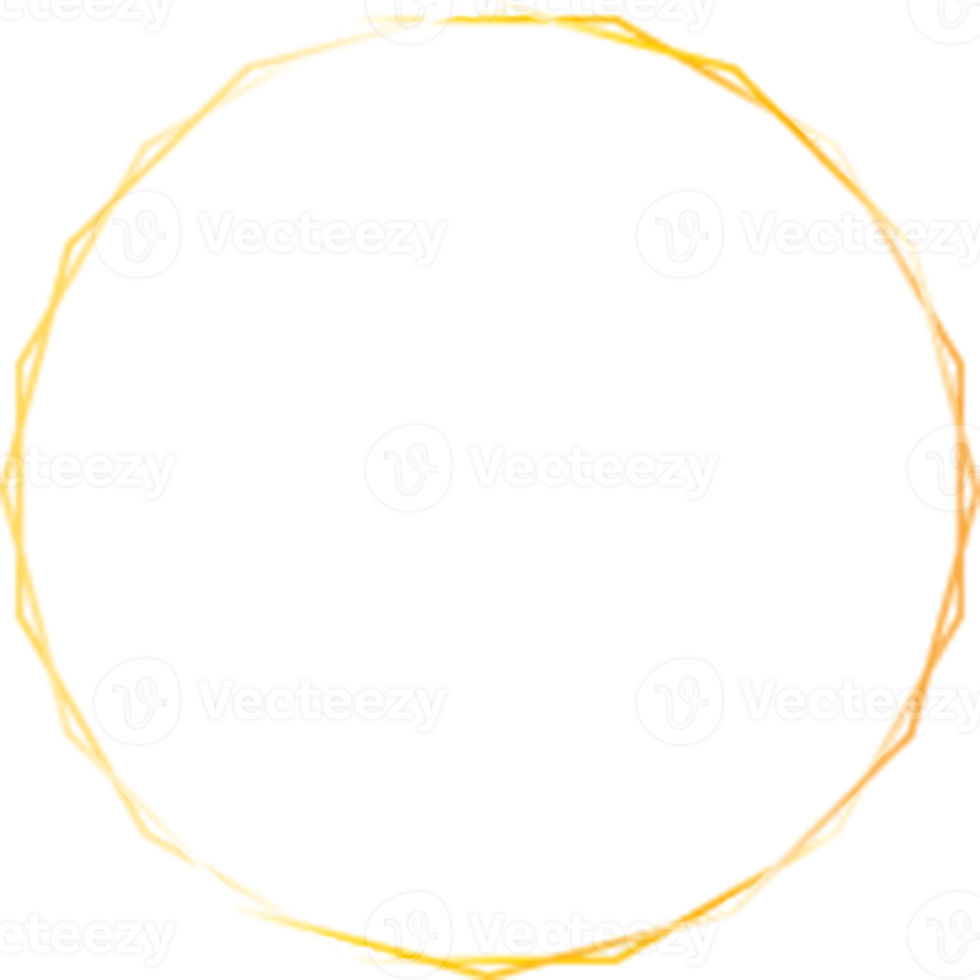 guld cirkel gräns png