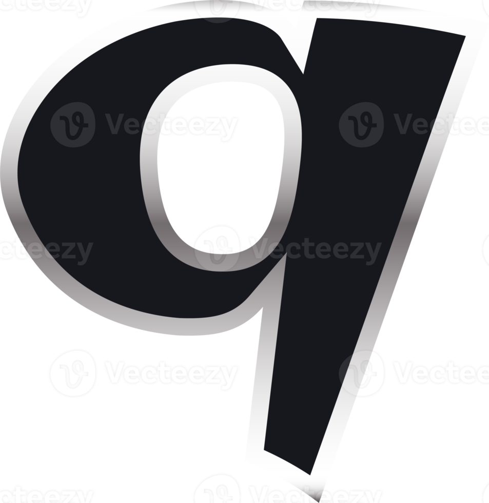 Funky alphabet letters png