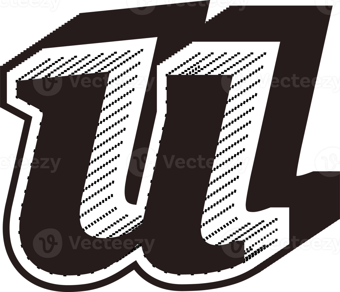 Black and white letters png