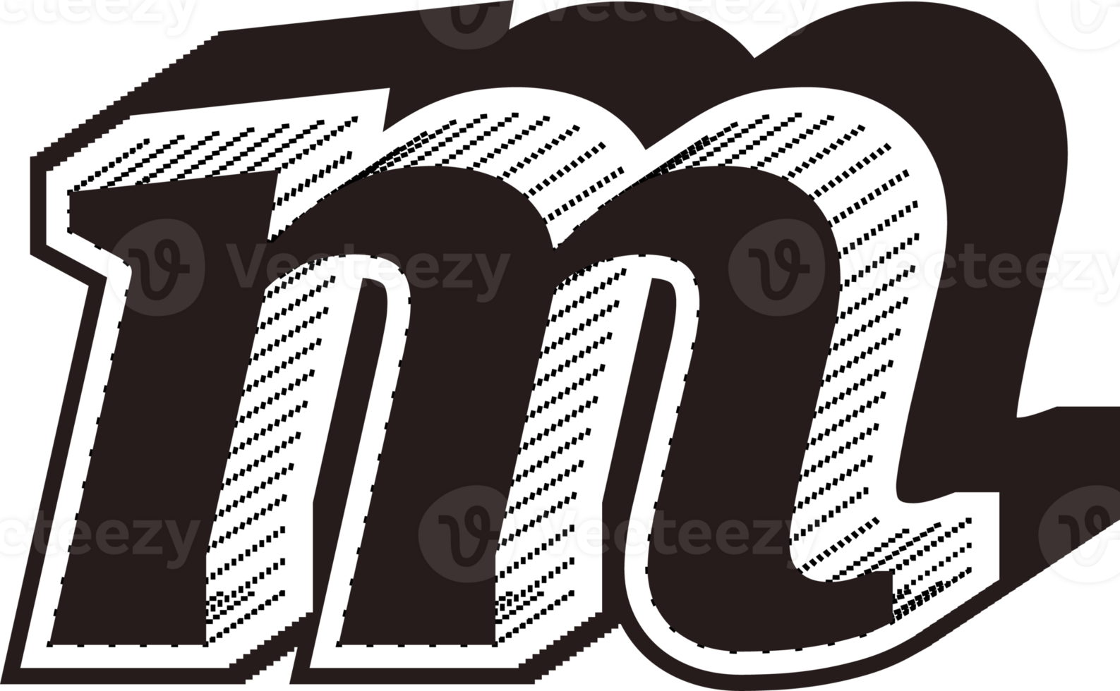 Black and white letters png