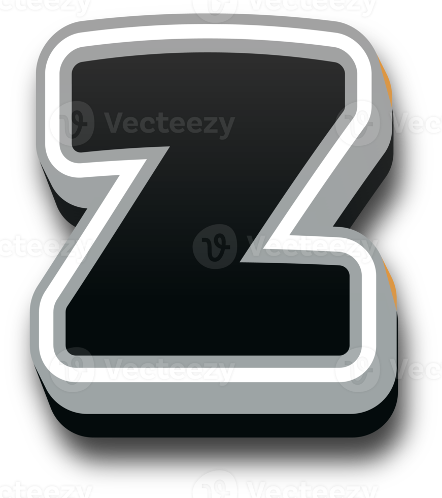 Black bold alphabet letters 22941203 PNG