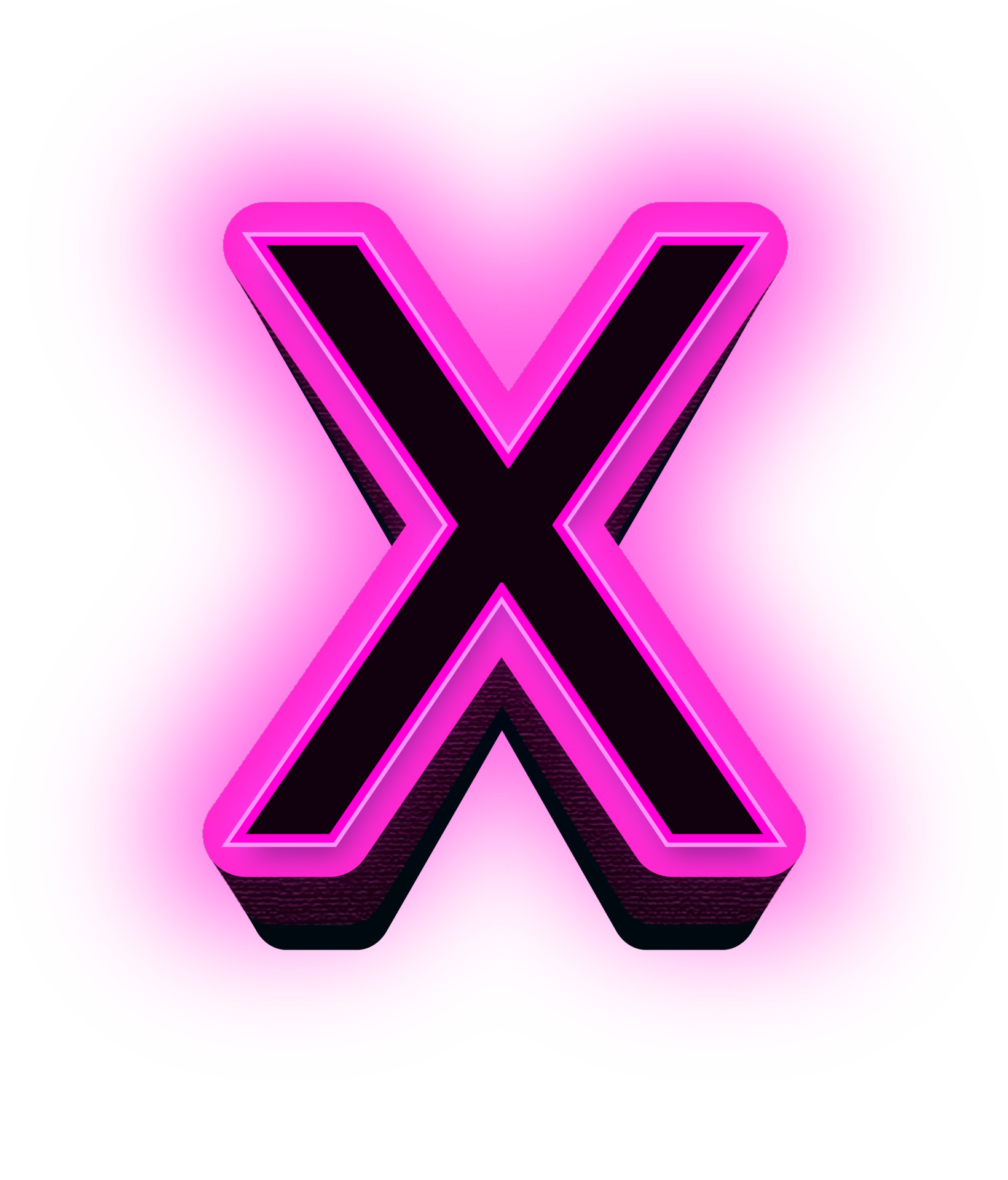 Purple neon alphabet letters 22941226 PNG