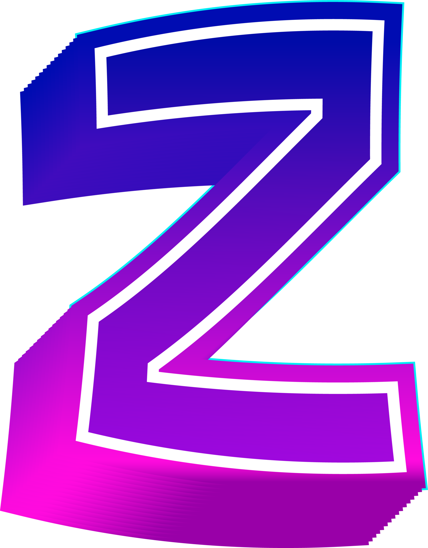 Gradient bold alphabet letters 22941304 PNG