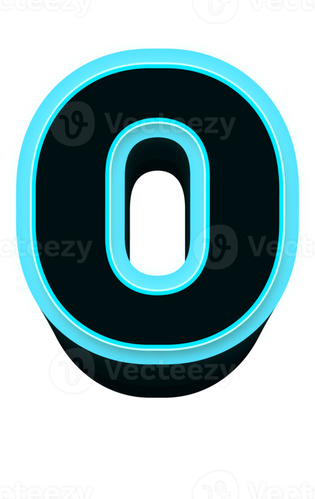 Neon alphabet letters png
