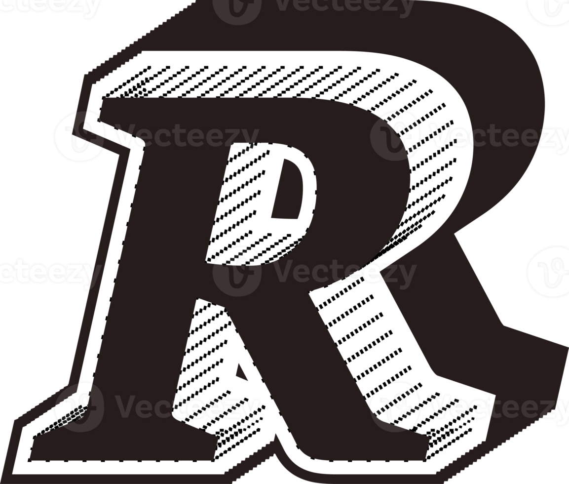 noir et blanc des lettres png