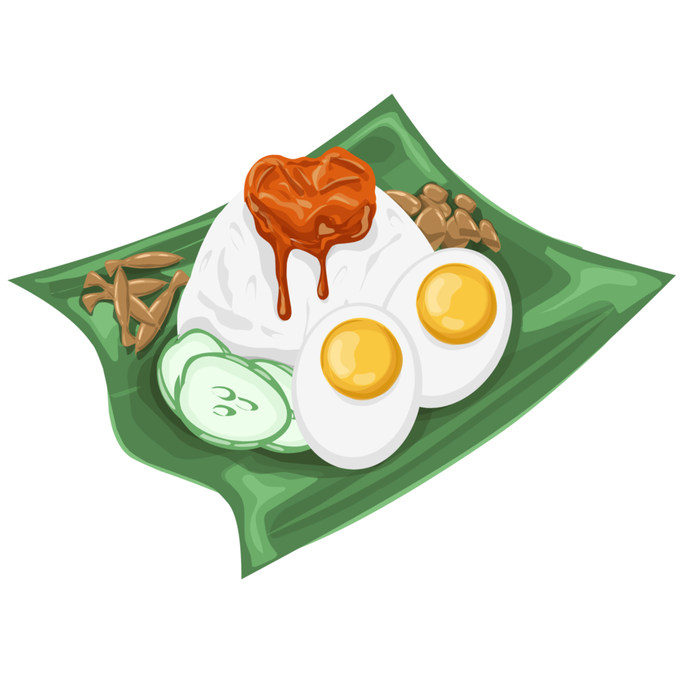 nasi lemak ilustração png