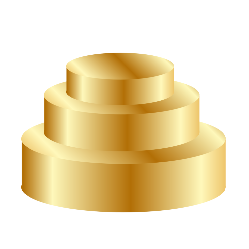 gyllene podium för produkt visa png