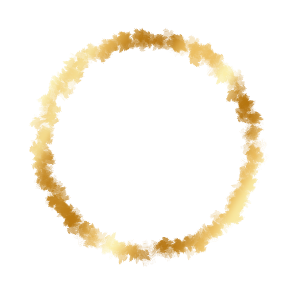 Golden circle border 22941479 PNG