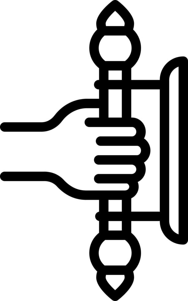 line icon for handle vector