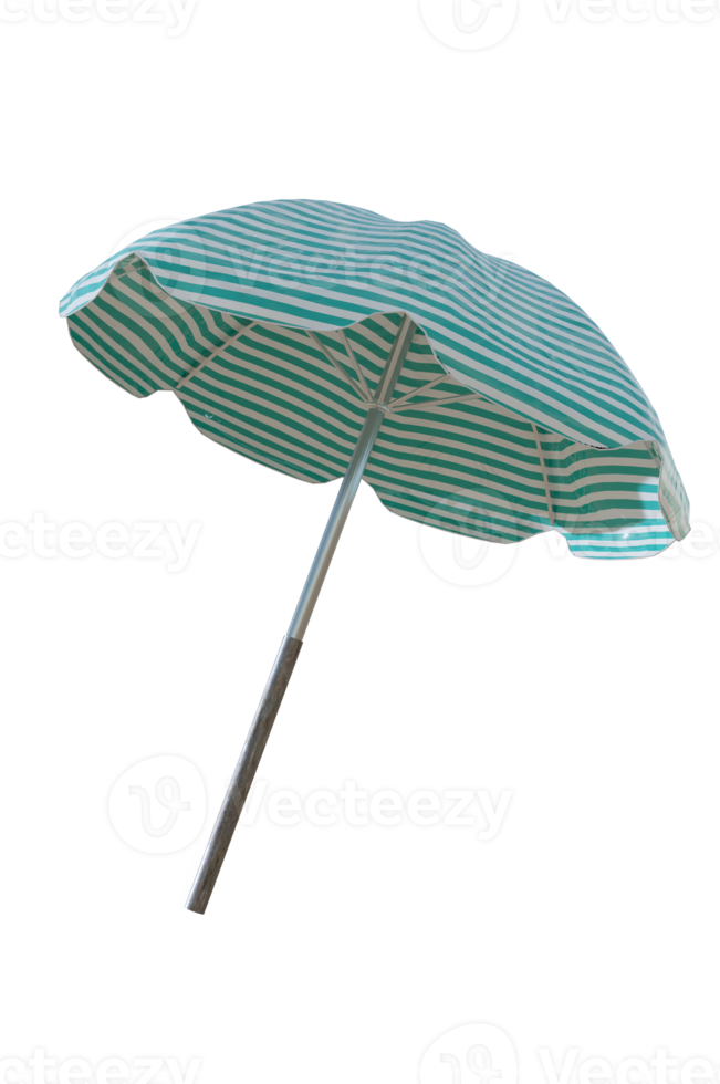 3D Illustration , beach umbrellas on transparent background. png
