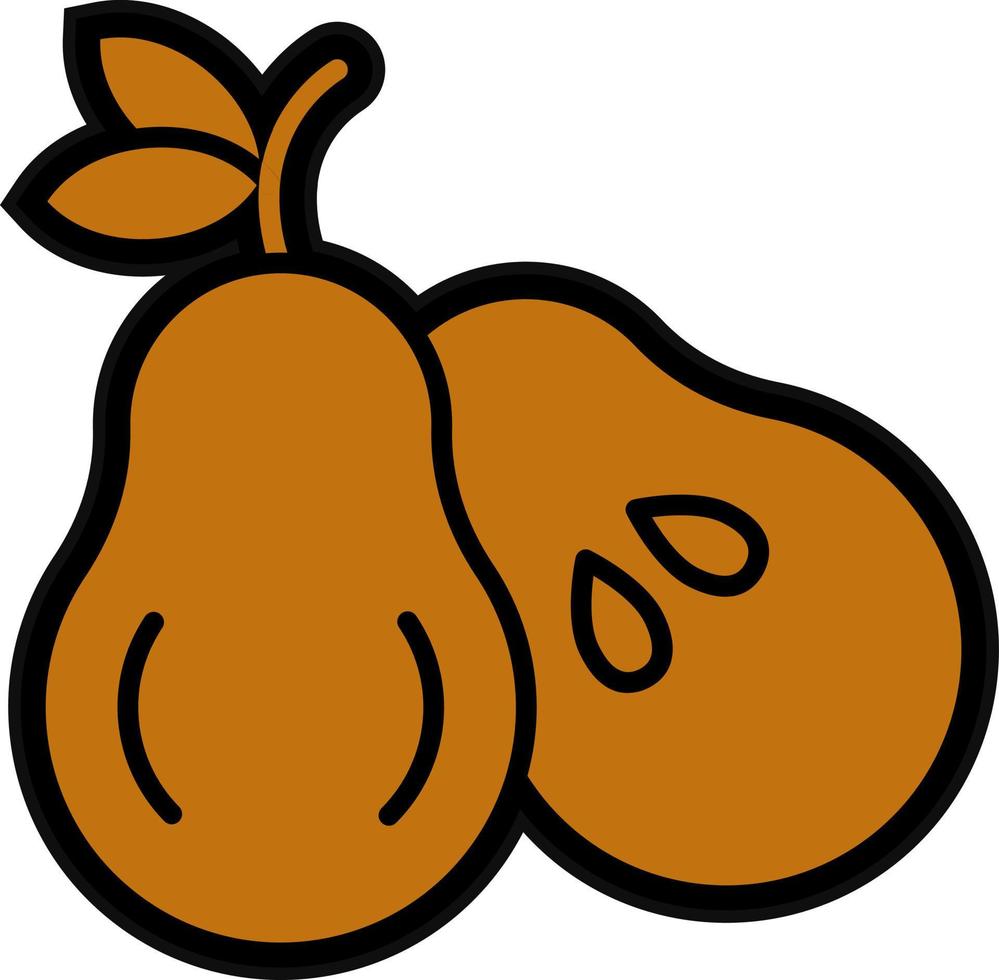 Pear Vector Icon Design