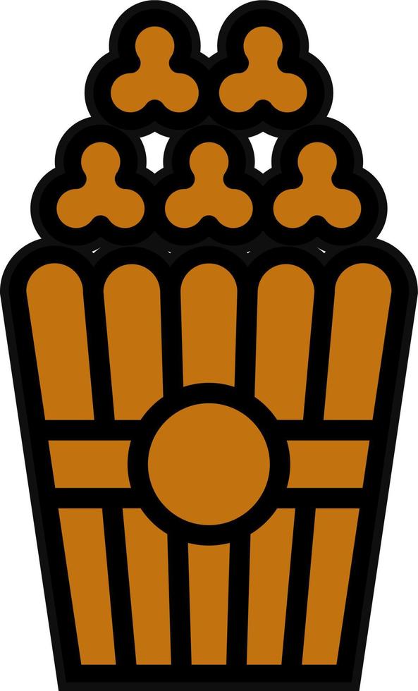 Popcorn Vector Icon Design