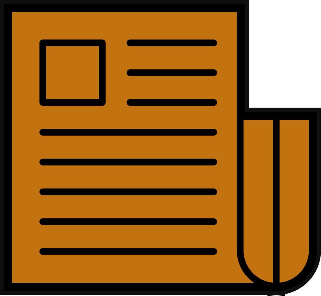 Newspaper Vector Icon Design