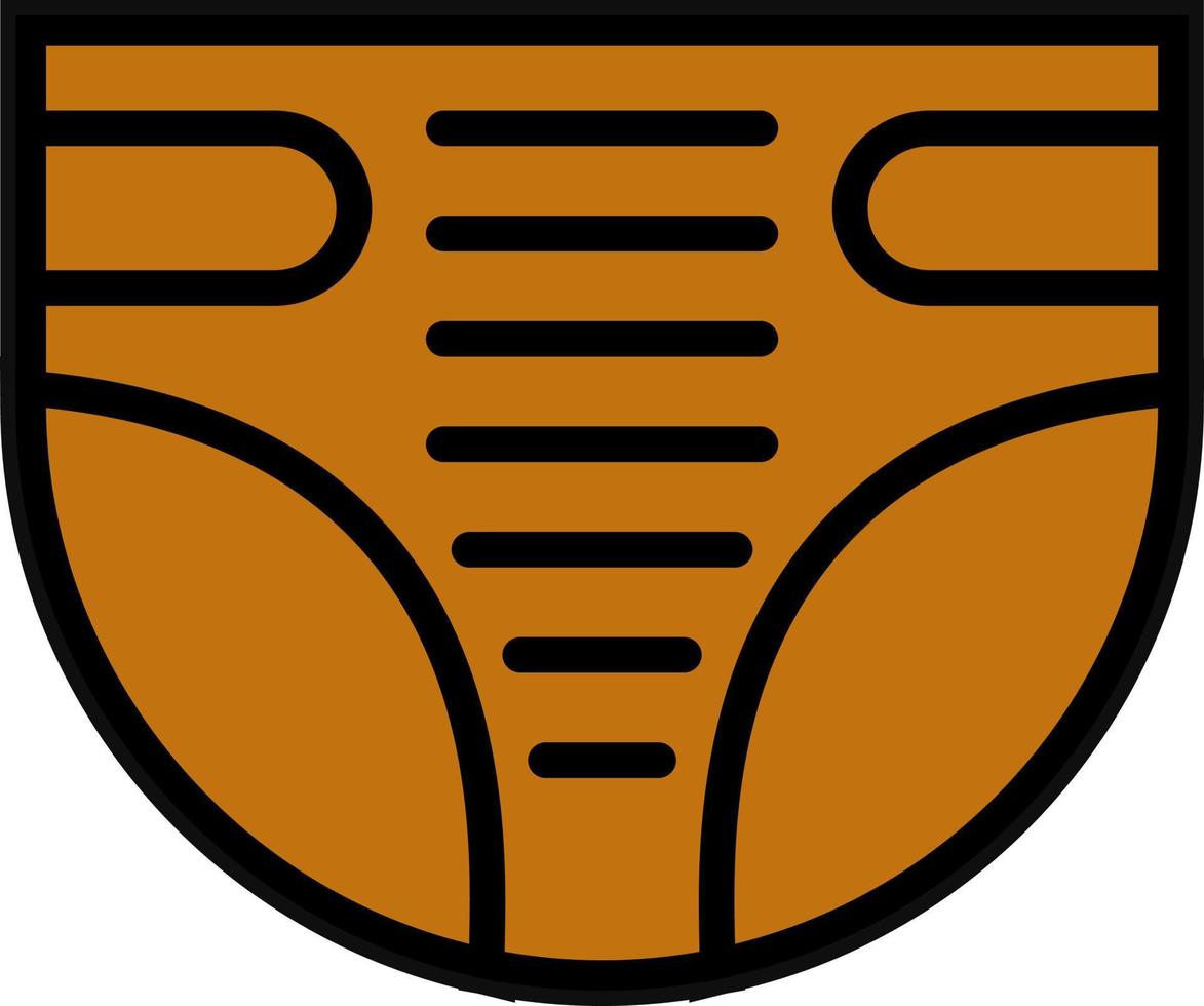 Diaper Vector Icon Design