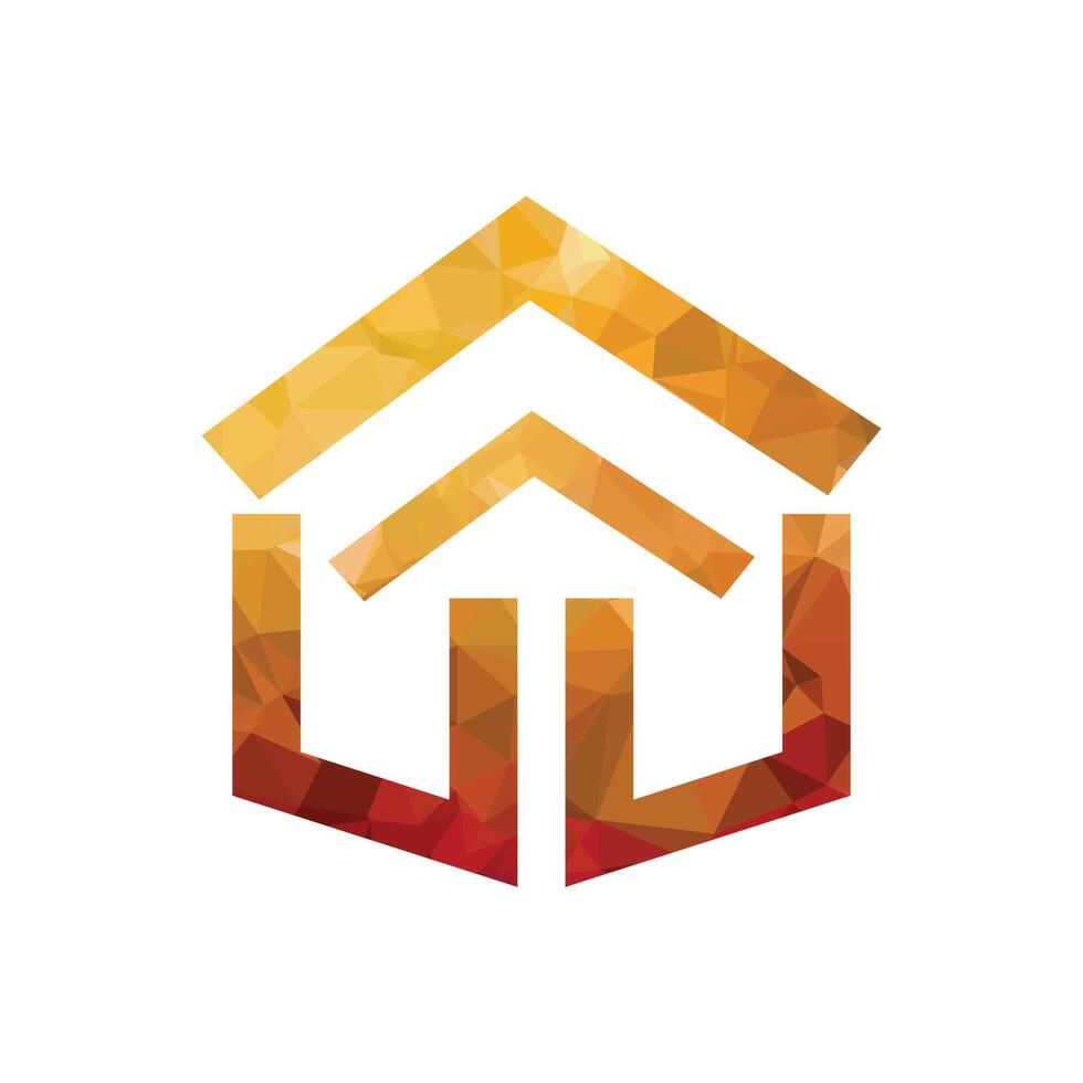 hogar logo diseño. real inmuebles logo diseño. hogar icono vector. vector