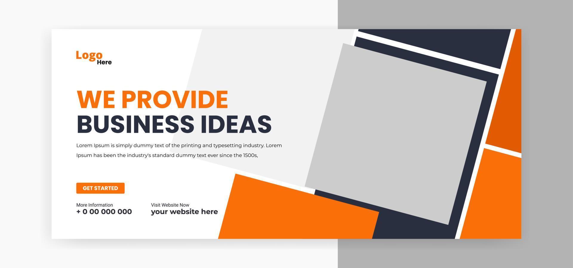 digital marketing social media cover banner web banner template design vector