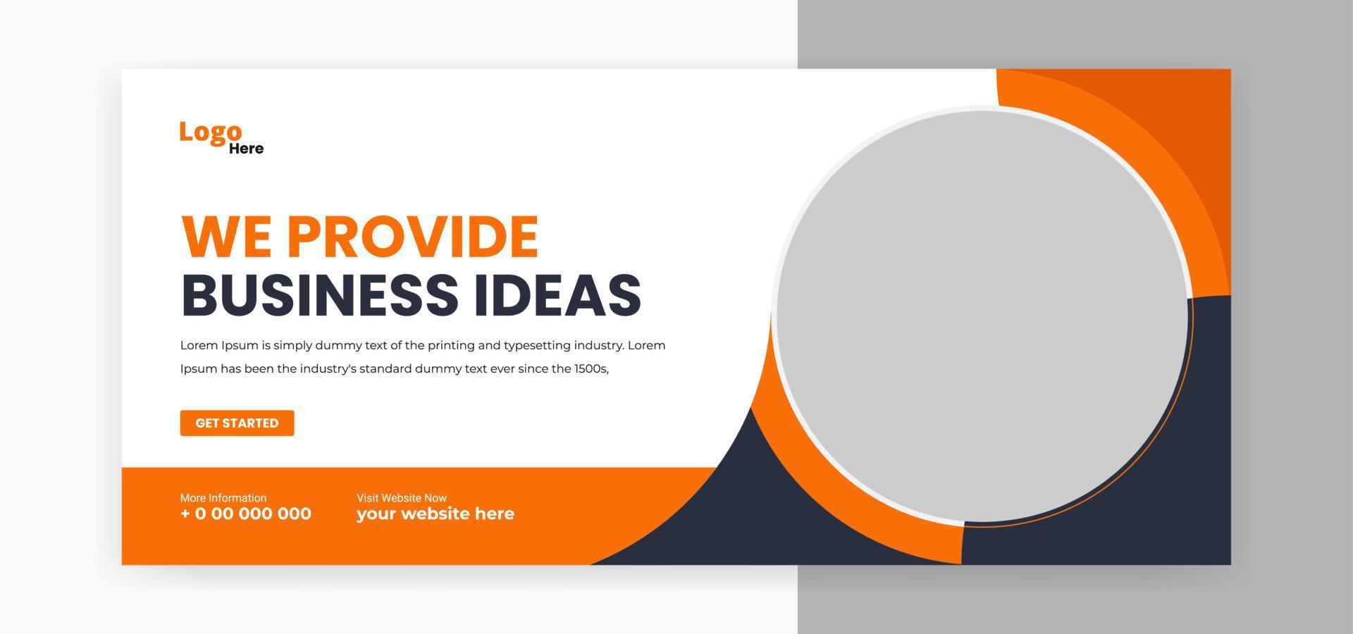digital marketing social media cover banner web banner template design vector