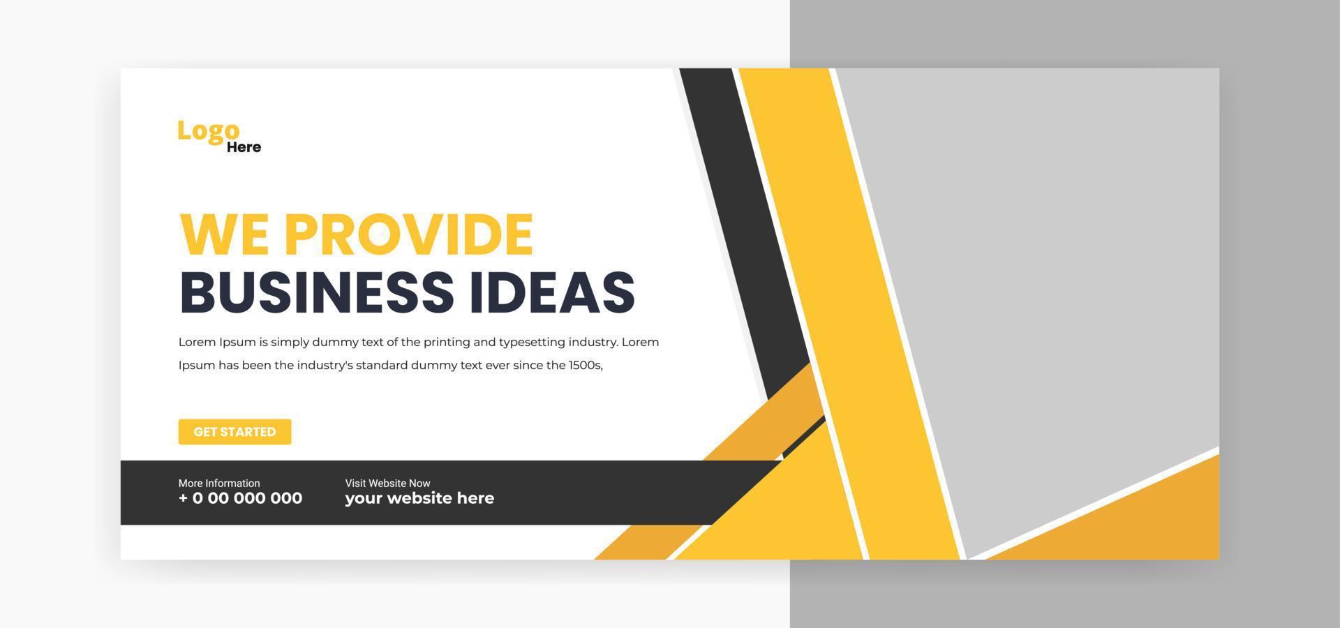 digital marketing social media cover banner web banner template design vector