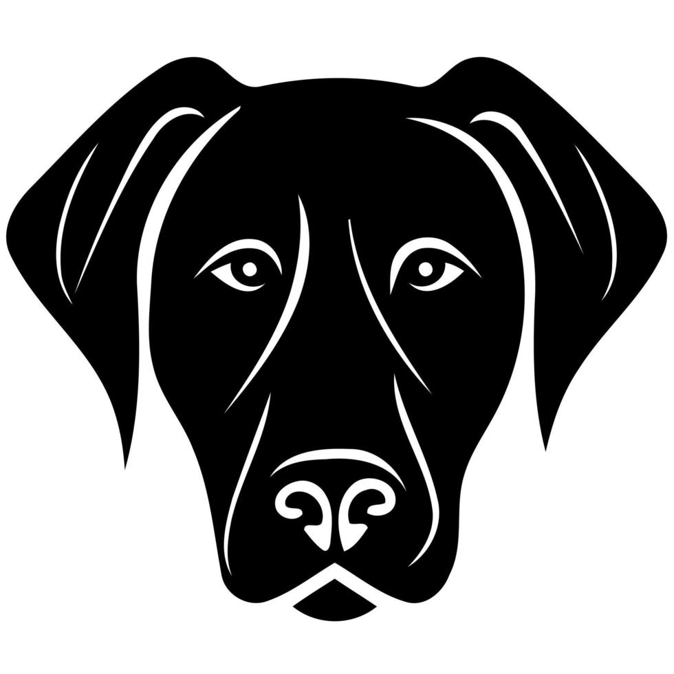 dog domestic animal head vector