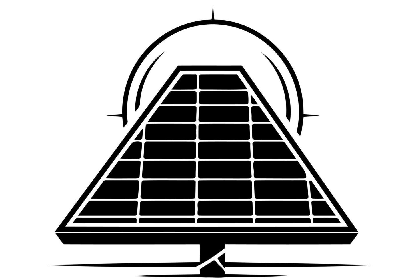 solar energy panels conceptual vector