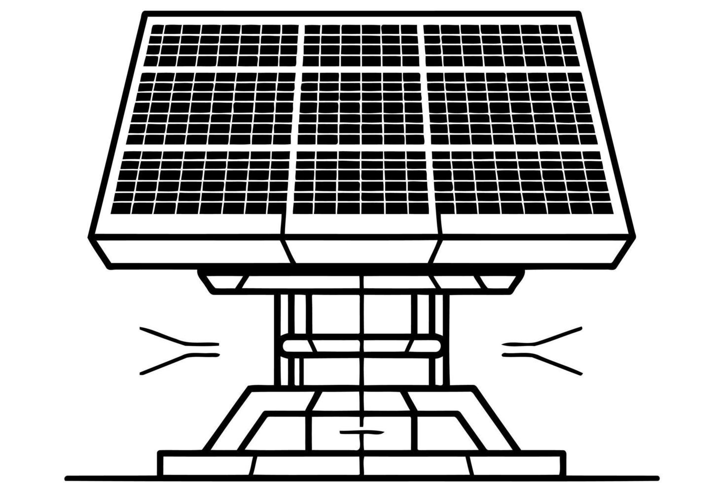 solar energy panels conceptual vector