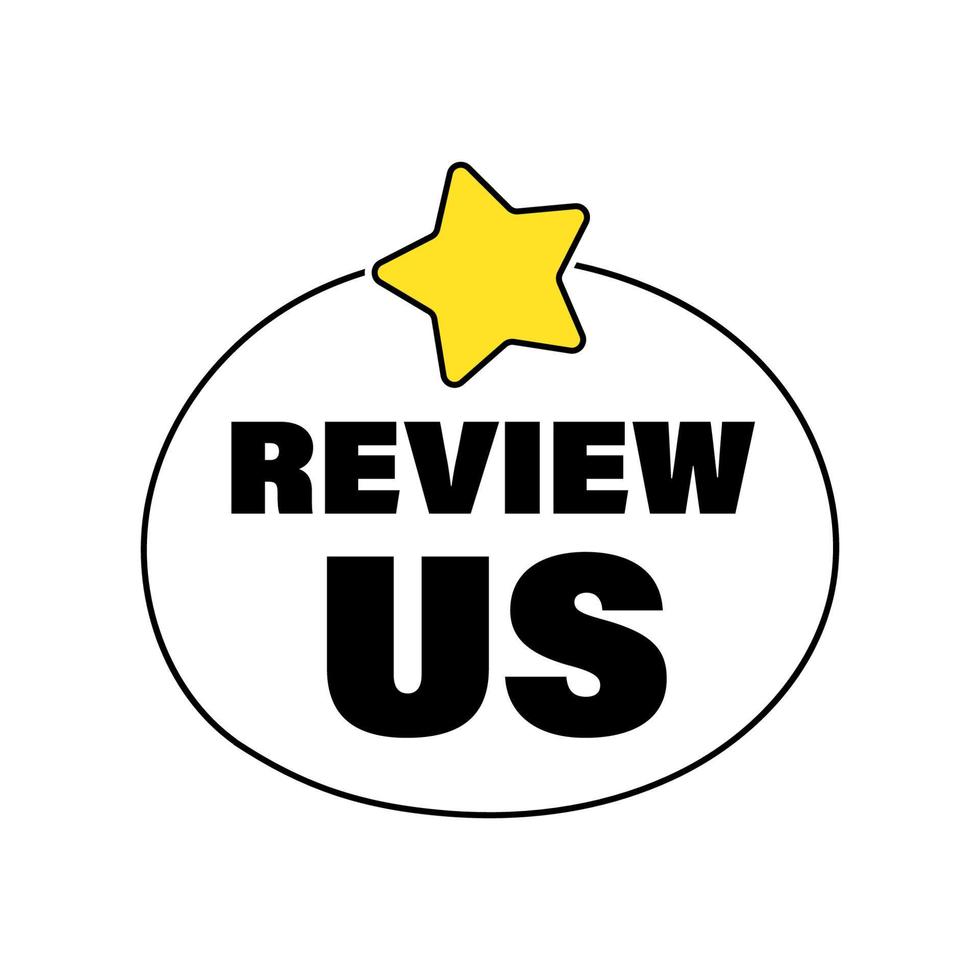 Review us. User rating concept. Review and rate us clipart vector