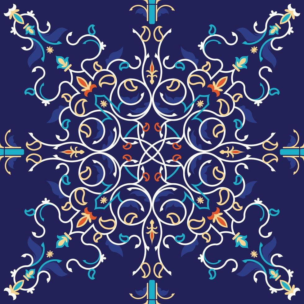 Colorful Eslimi Pattern Background vector