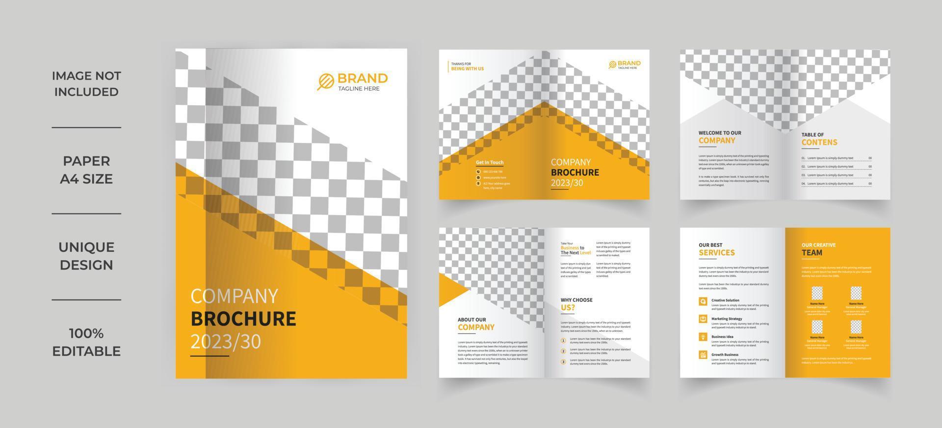 Business company profile brochure template vector