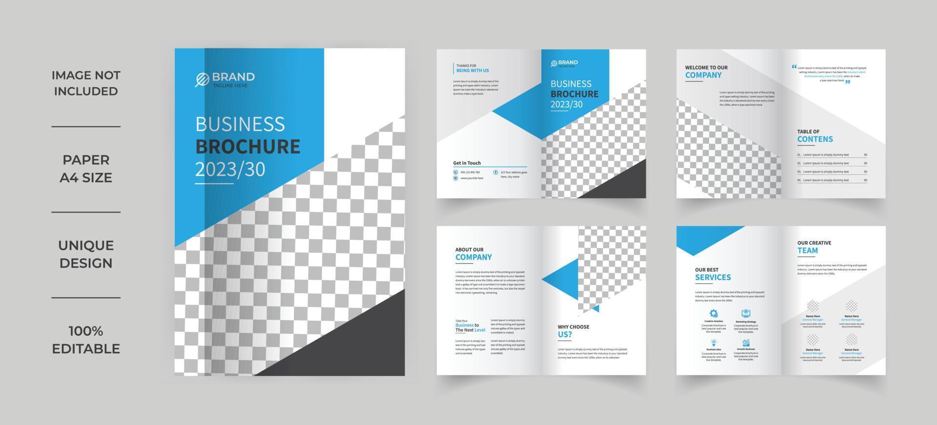 Corporate company profile brochure template vector