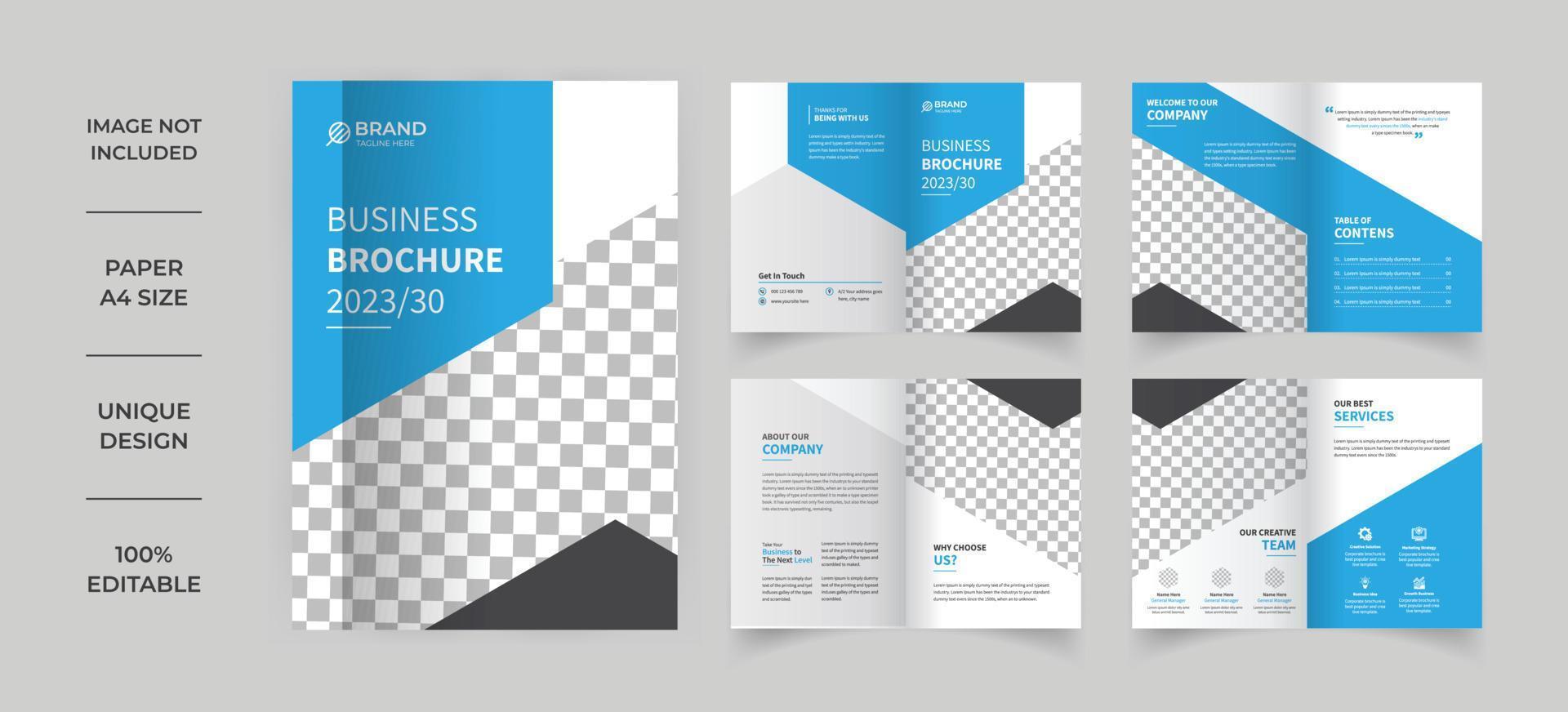 Corporate company profile brochure template vector