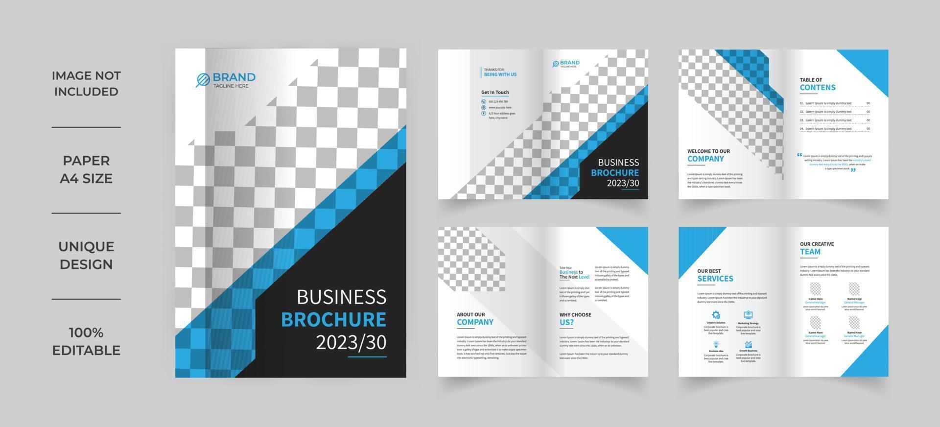 Business company profile brochure template vector