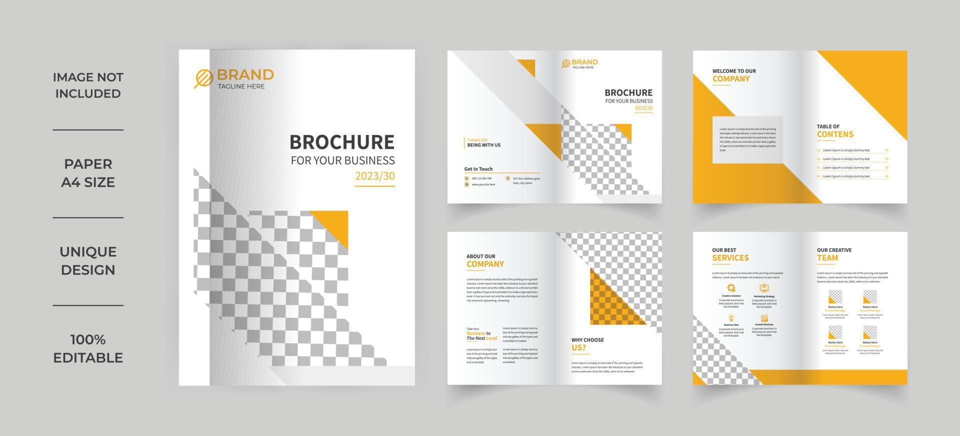 Corporate company profile brochure template vector