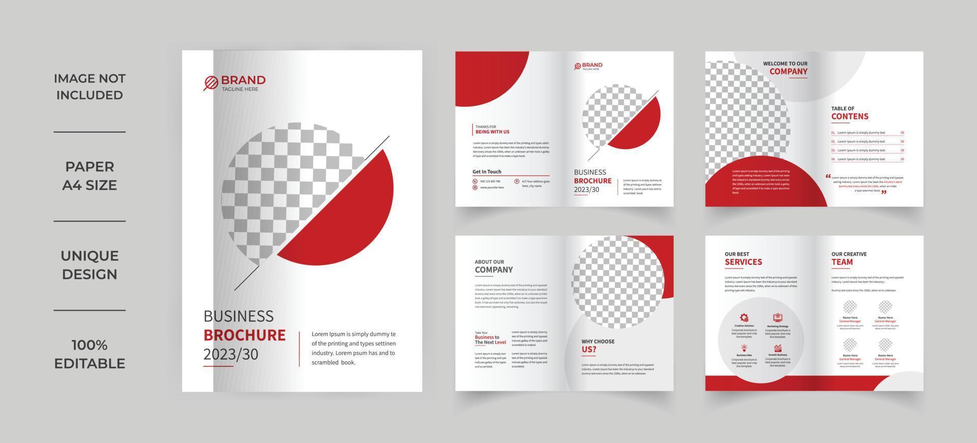 Corporate company profile brochure template vector