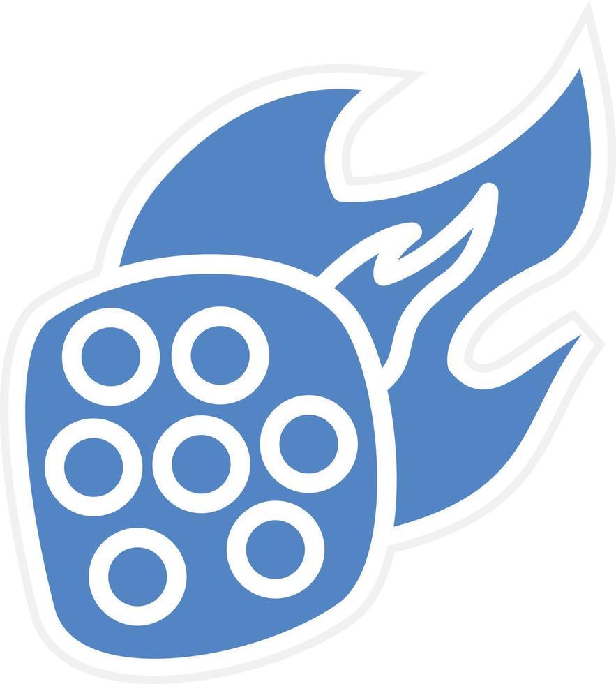 Meteorite Vector Icon Design