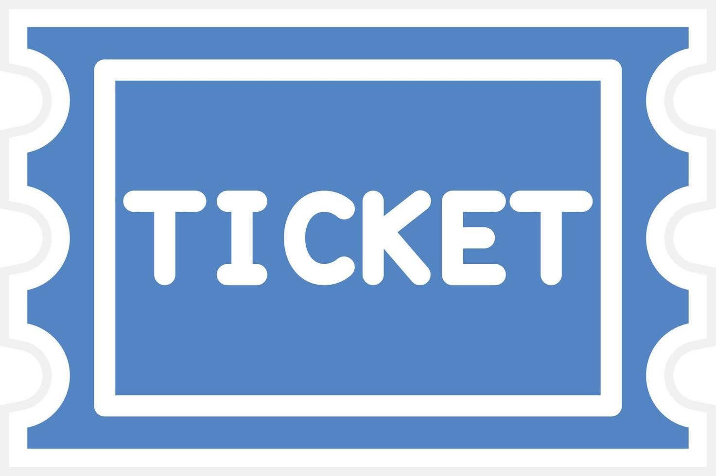 Ticket Vector Icon Design