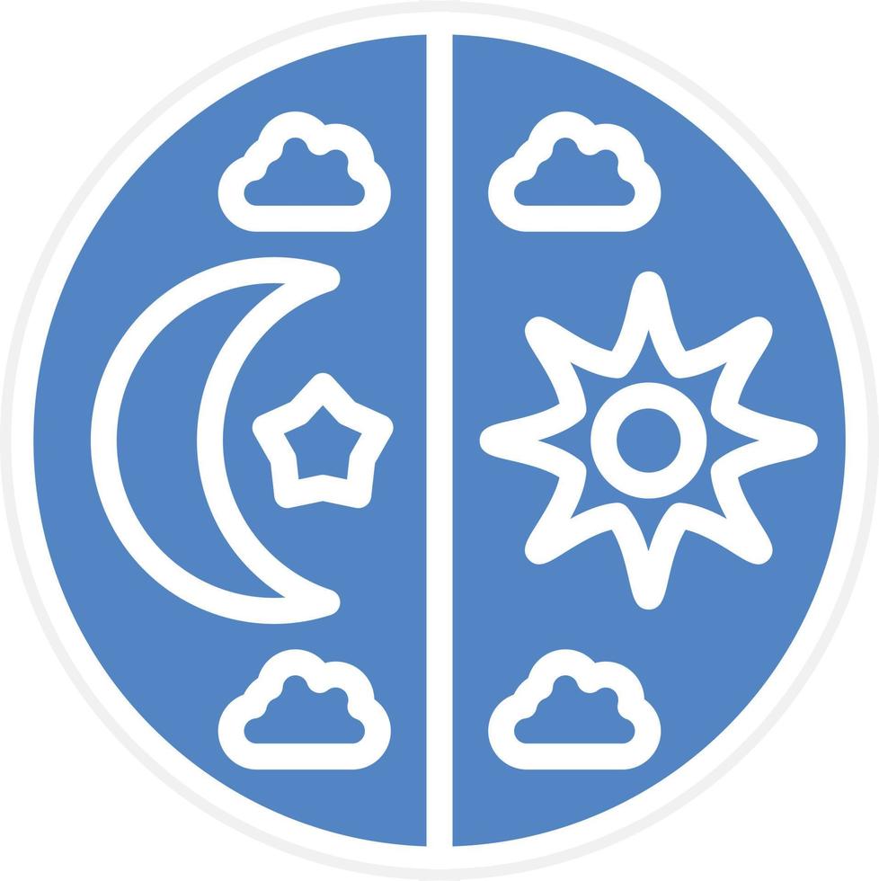Day and Night Vector Icon Design