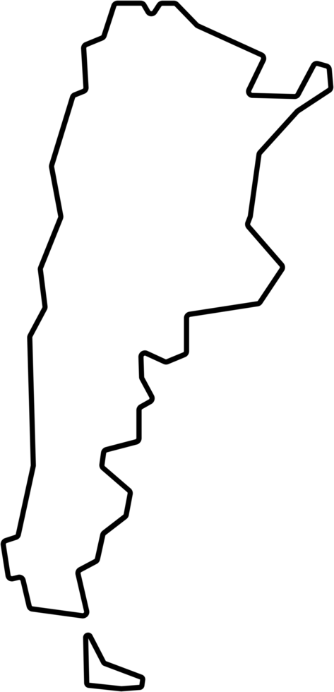 drawing of argentina map. png