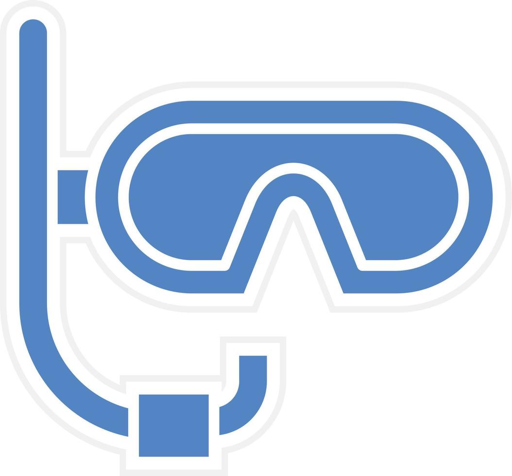 Diving Mask Vector Icon Design