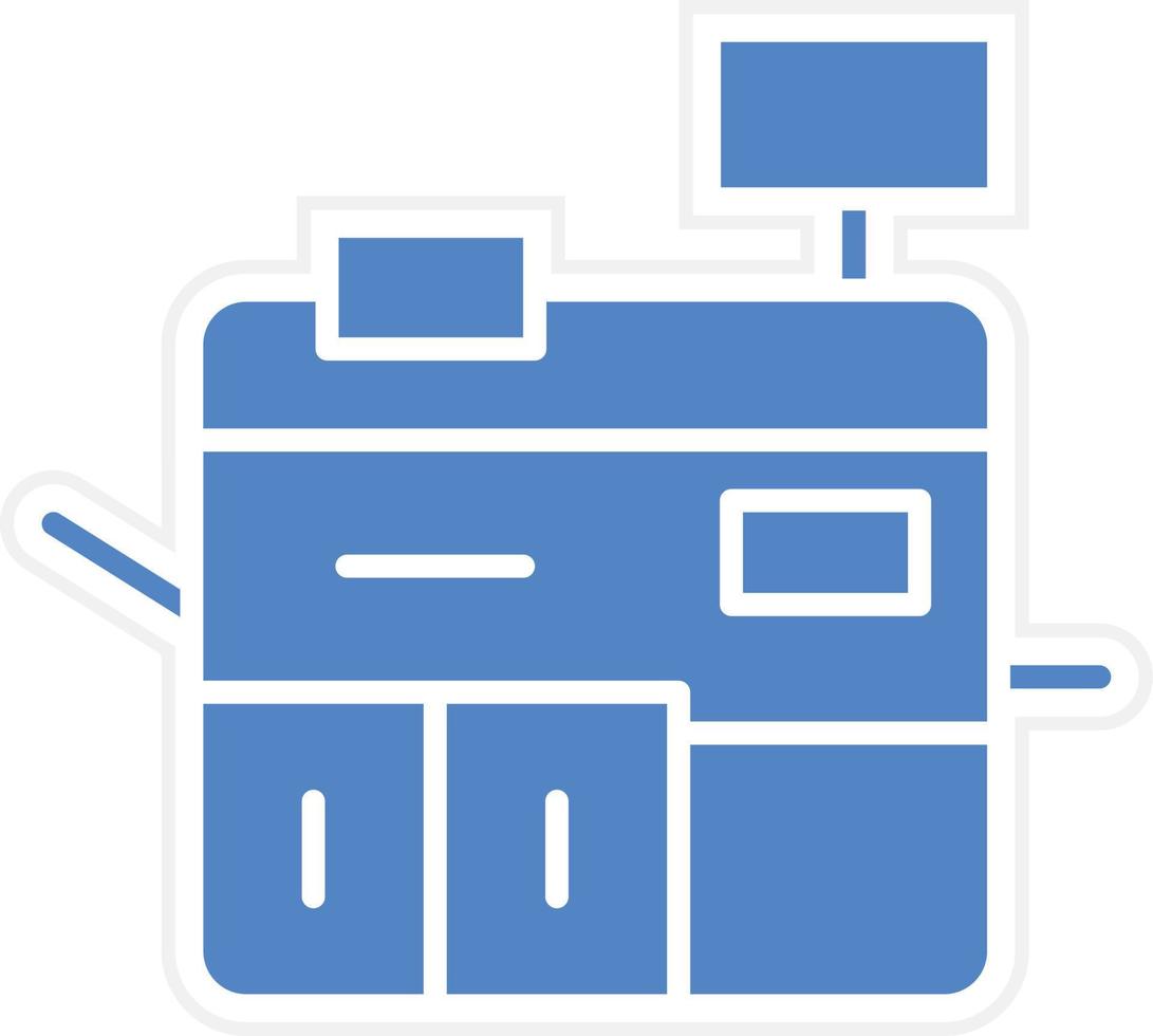 Printing Machine Vector Icon Design
