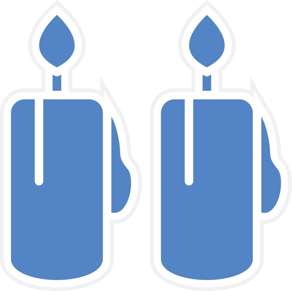 Candles Vector Icon Design