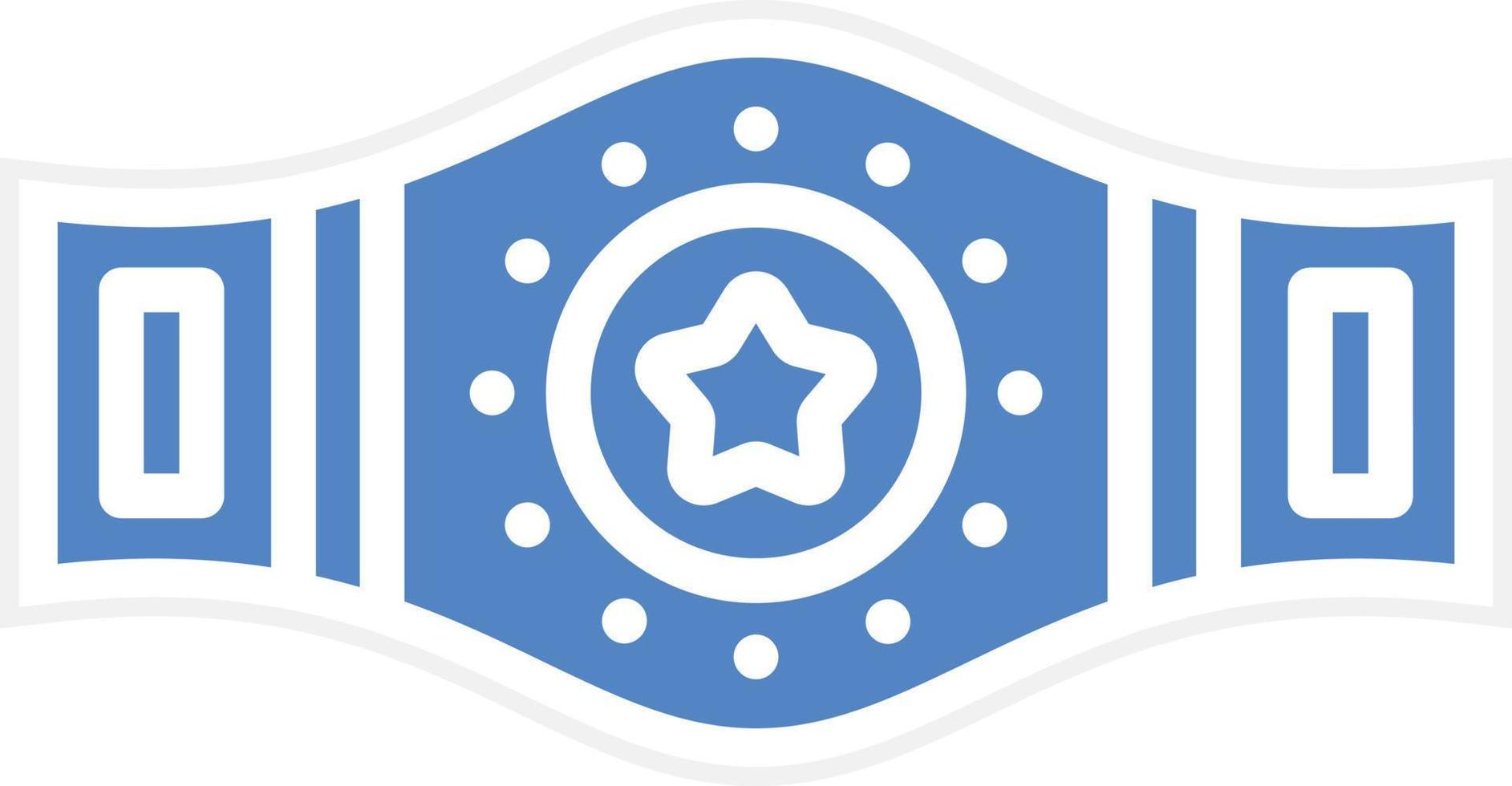 Champion Belt Vector Icon Design