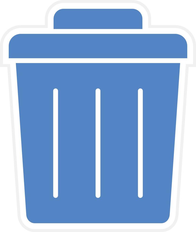 Trash Can Vector Icon Design