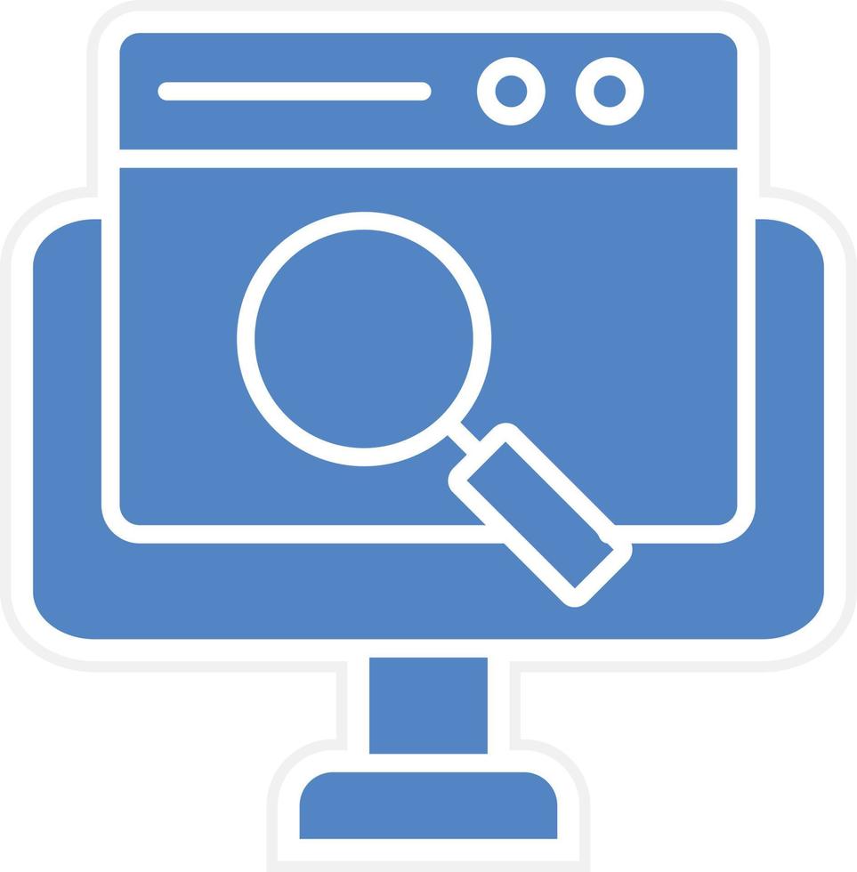 Online Search Vector Icon Design