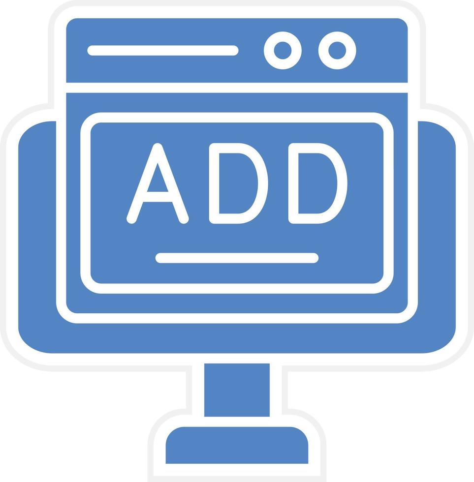 Online Ads Vector Icon Design