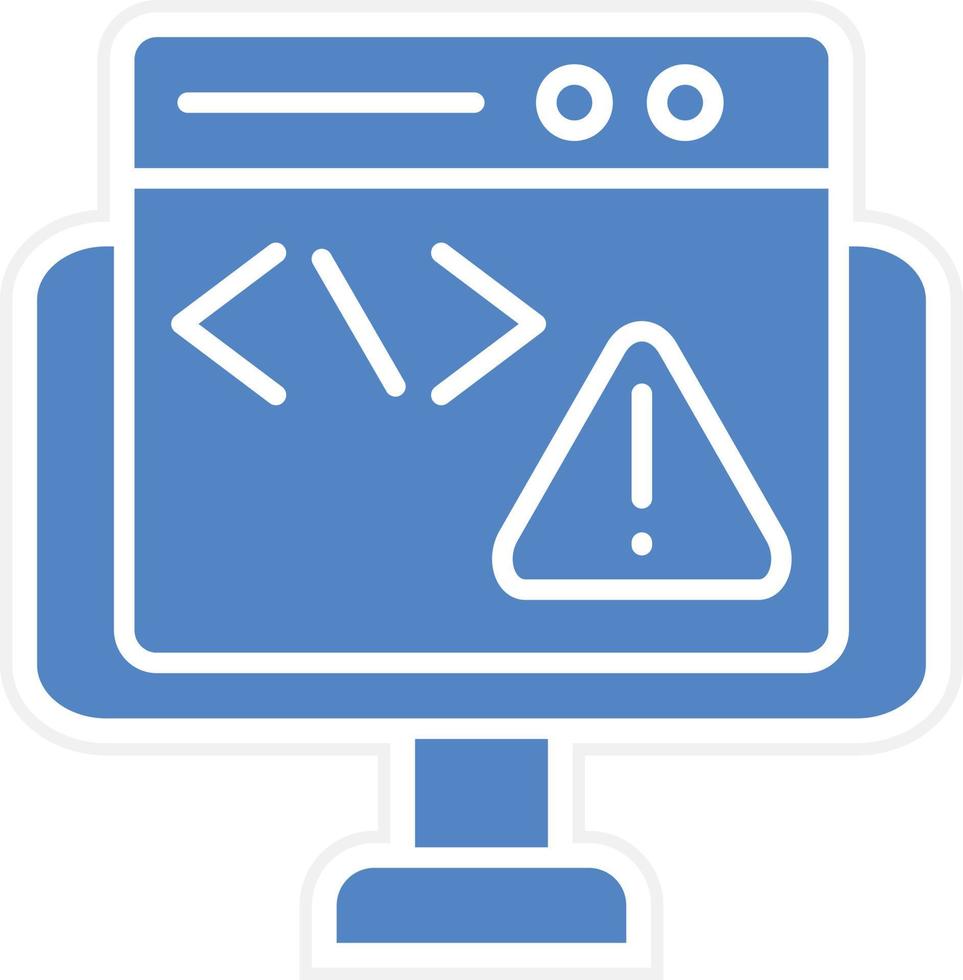 Code Error Vector Icon Design